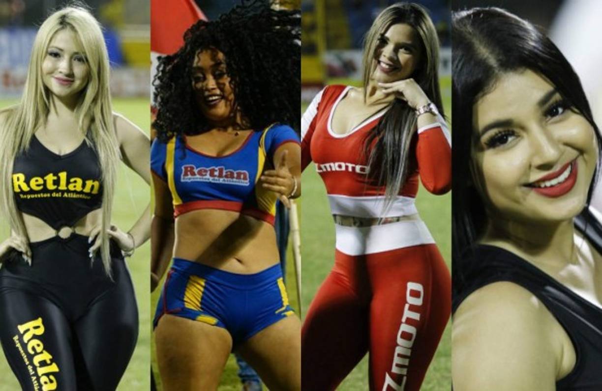 Hemosas chicas adornaron el derbi sampedrano entre Marathón - Real España en el estadio Morazán. Mira las jovénes que engalanaron el duelo.