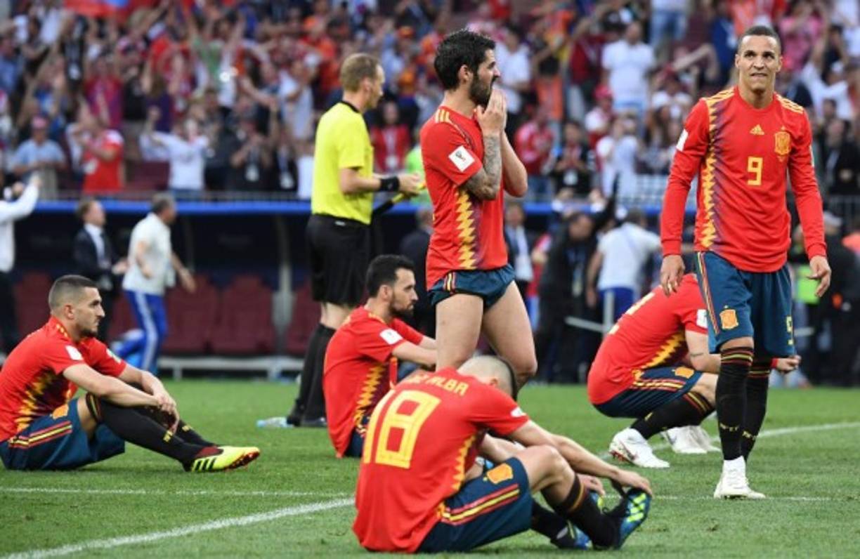 Koke Resurrección e Iago Aspas fallaron sus lanzamientos en la tanda decisiva, mientras que los rusos anotaron los cuatro que patearon, lo que terminó condenando al campeón mundial de 2010.