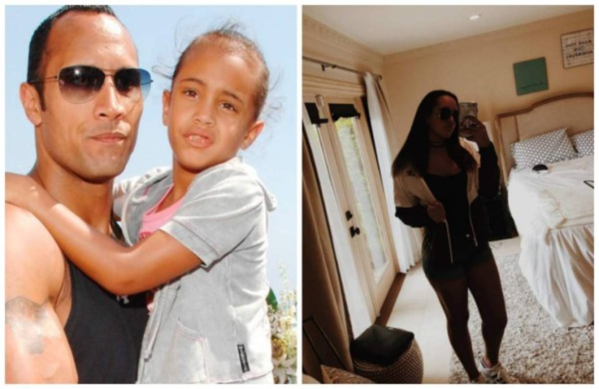 La primera hija de Dwayne Johnson, Simone, es toda una hermosa jovencita.