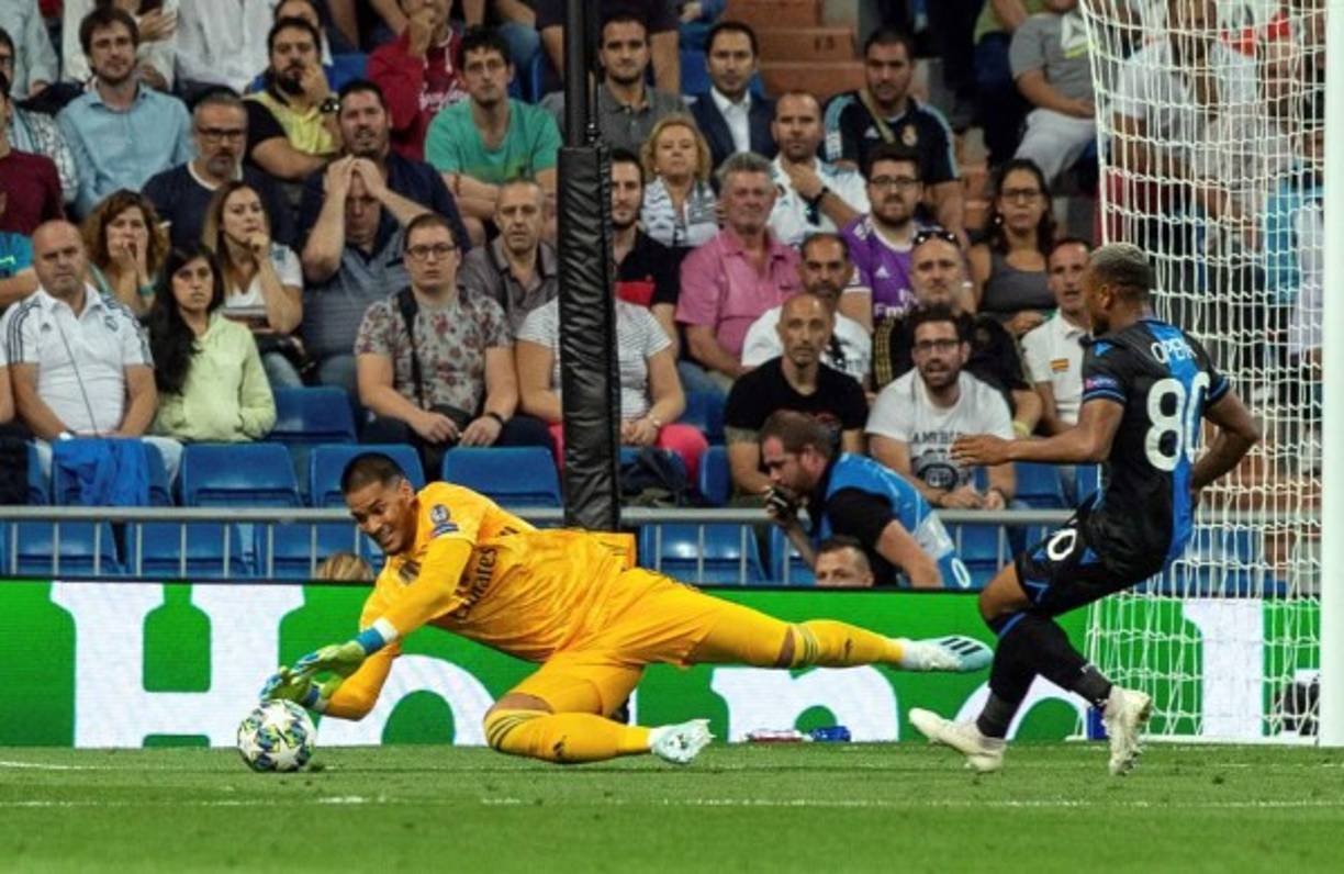 En la primera intervención que tuvo, Areola salvó al Real Madrid.