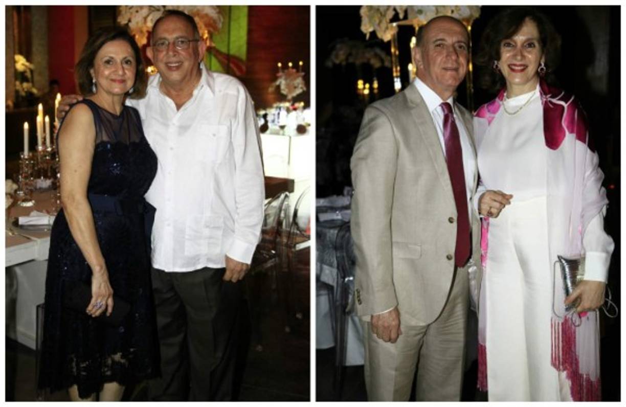Diana y Fuad Handal. Nicolás y Marlen Chahín.
