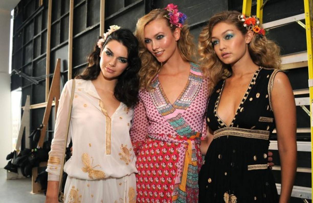 Kendall Jenner, Karlie Kloss, Gigi Hadid desfilaron para Diane von Fürstenberg en la Semana de la Moda de Nueva York.