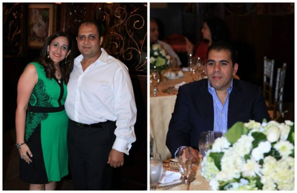 Nancy y Basem Misleh con Mario Faraj.