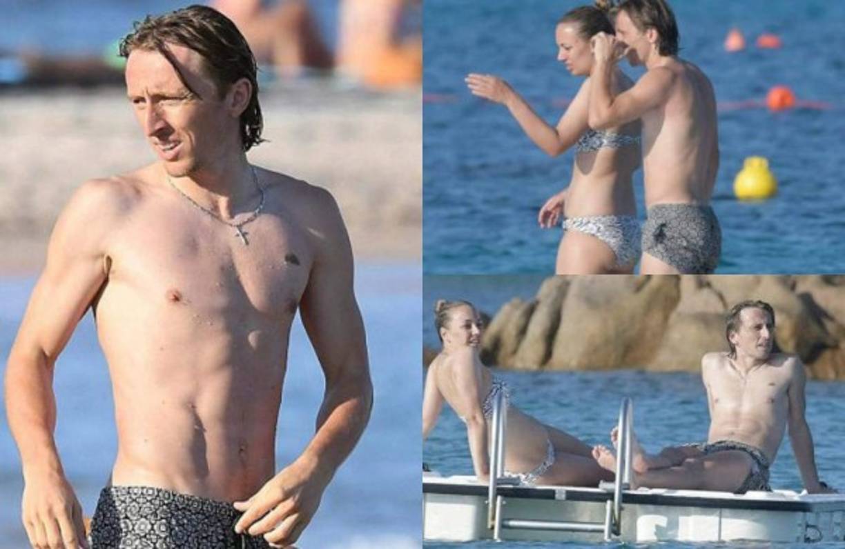 El mediocampista croata Luka Modric mantiene en vilo al madridismo ya que diversos medios lo colocan fuera del Real Madrid y en las últimas horas ha sido captado con su esposa disfrutando de los últimos días de sus vacaciones. Foto cortesía Ciaopix, Frezza Lafata y Backgrid.