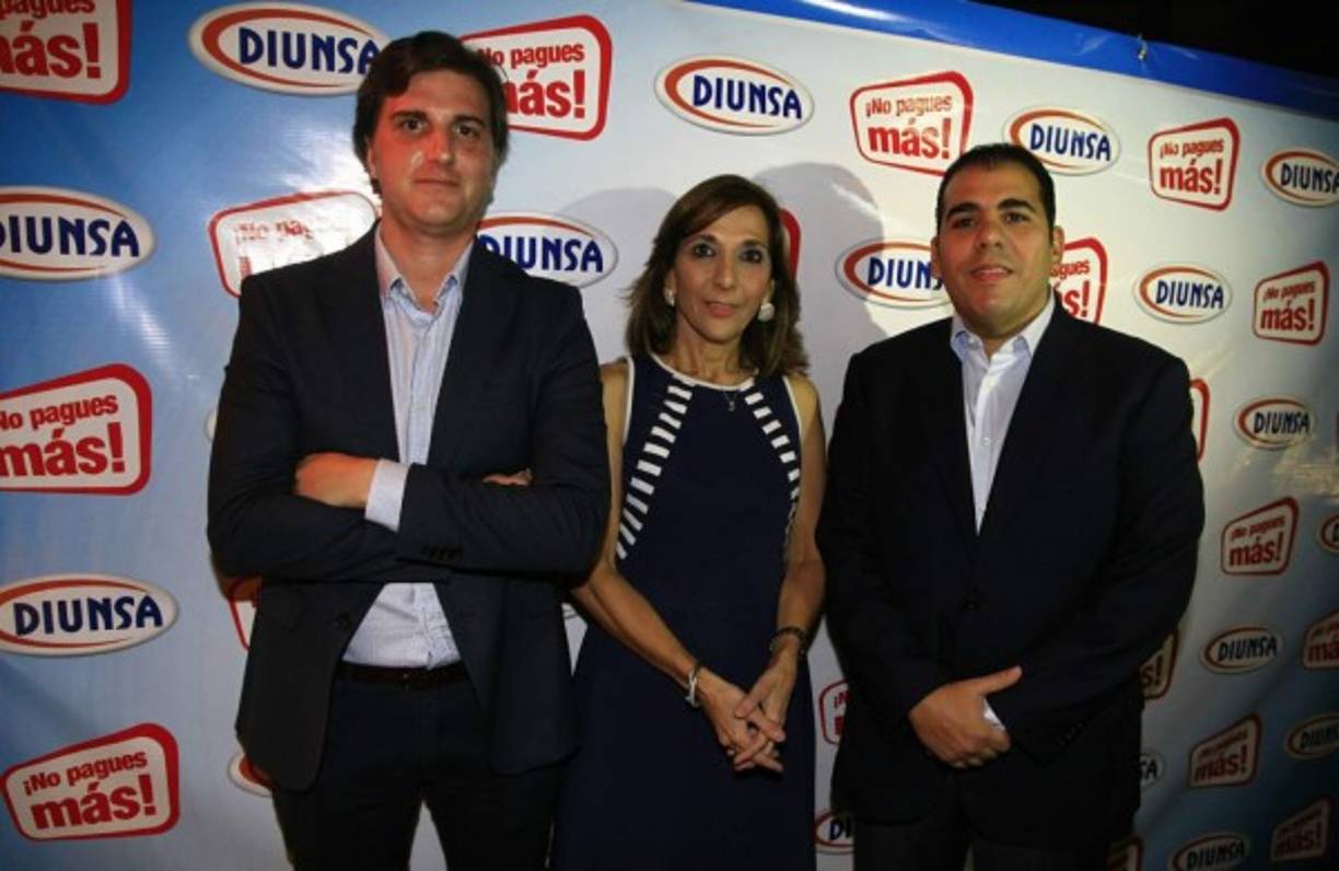 Abraham López, Diana Larach y Mario Faraj.