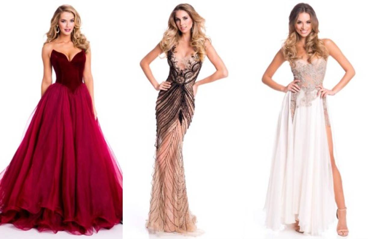 Olivia Jordan (Miss Estados Unidos), Marthina Brand (Miss Brasil) y Monika<br/>Radulovic (Miss Australia).