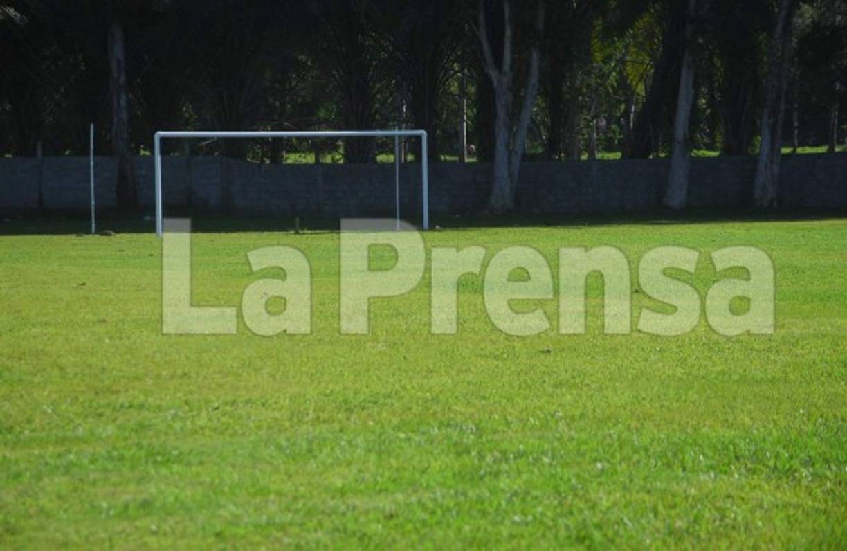 La cancha cuenta con las medidas oficiales de Fifa 90 x 120, además resembraron grama bahía de hoja ancha con duración para climas húmedos y secos con sus respectivo sistema de riego.