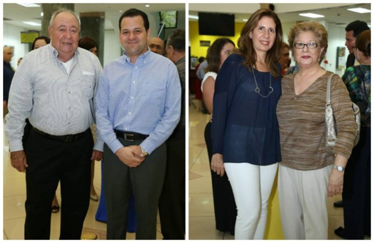 Carlos Crespo y Francisco Rodezno con Giselle Membreño y Sandra Cantero.