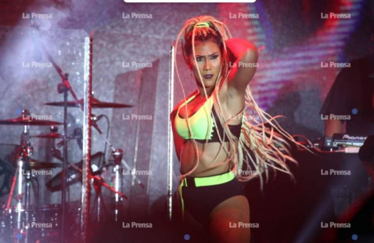 Sus movimientos deleitaron al público hondureño.