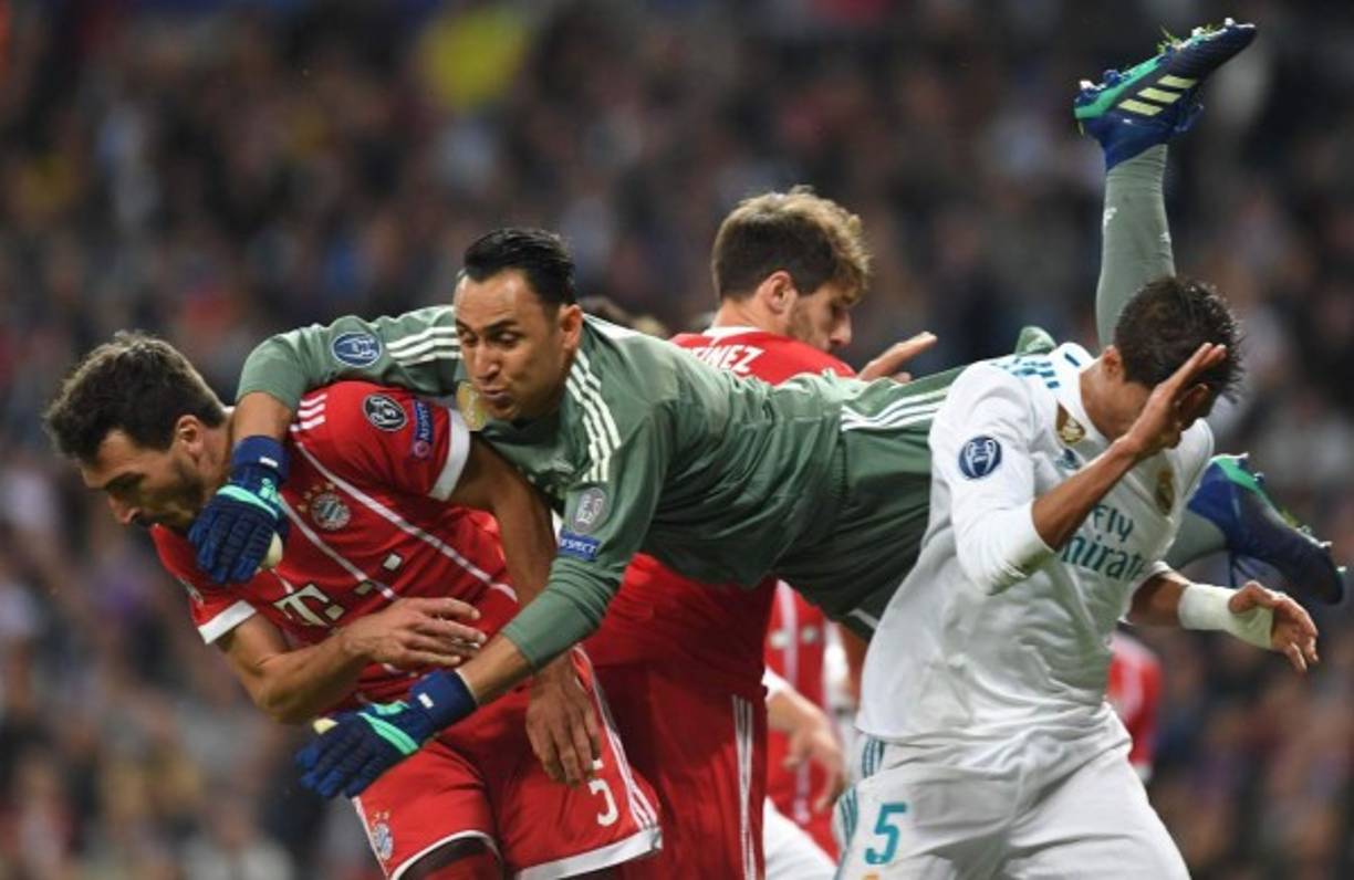 Keylor Navas fue una de las figuras al detenr varios ataques de los alemanes.