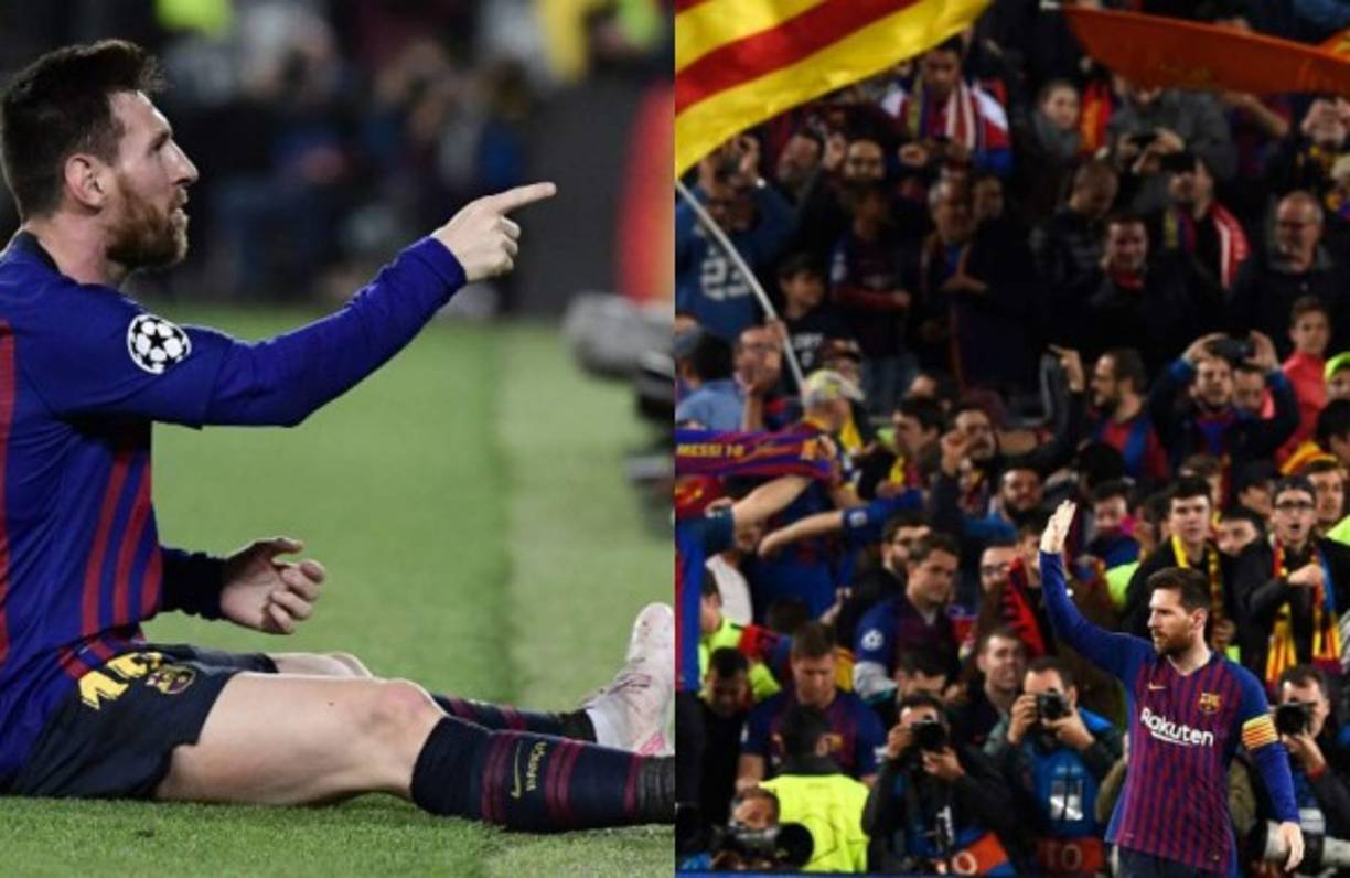 Barcelona dio un gran paso este miércoles hacia la final de la Liga de Campeones al imponerse 3-0 al Liverpool en un eléctrico partido de ida de semifinales, con doblete de Leo Messi cuando más estaba sufriendo el equipo azulgrana. El argentino le hizo una petición especial a los aficionados del club catalán; mira las imágenes más curiosas del juego. Fotos AFP.