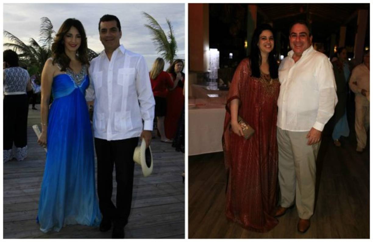 Becky y Elvin Santos. Lizzy Flores y Tito Ochoa.