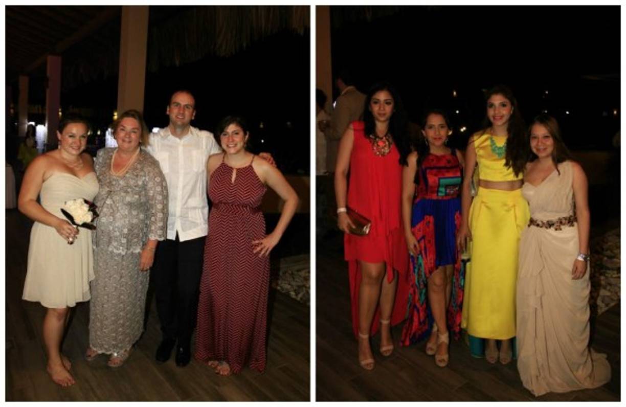 Diana, Laura, Ariele y Perry Stward. Rosia Vallejo, Tamara Suazo, Edith Ardón y Yenis Cabrera.
