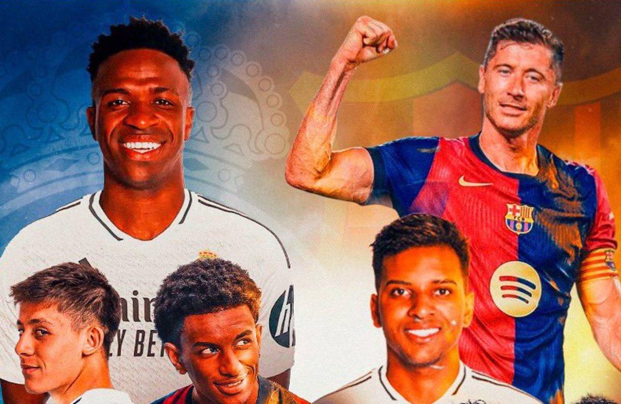 El clásico Real Madrid vs Barcelona se realiza este sábado 3 de agosto en EUA. Comenzará a las 5 de la tarde, hora de Honduras.