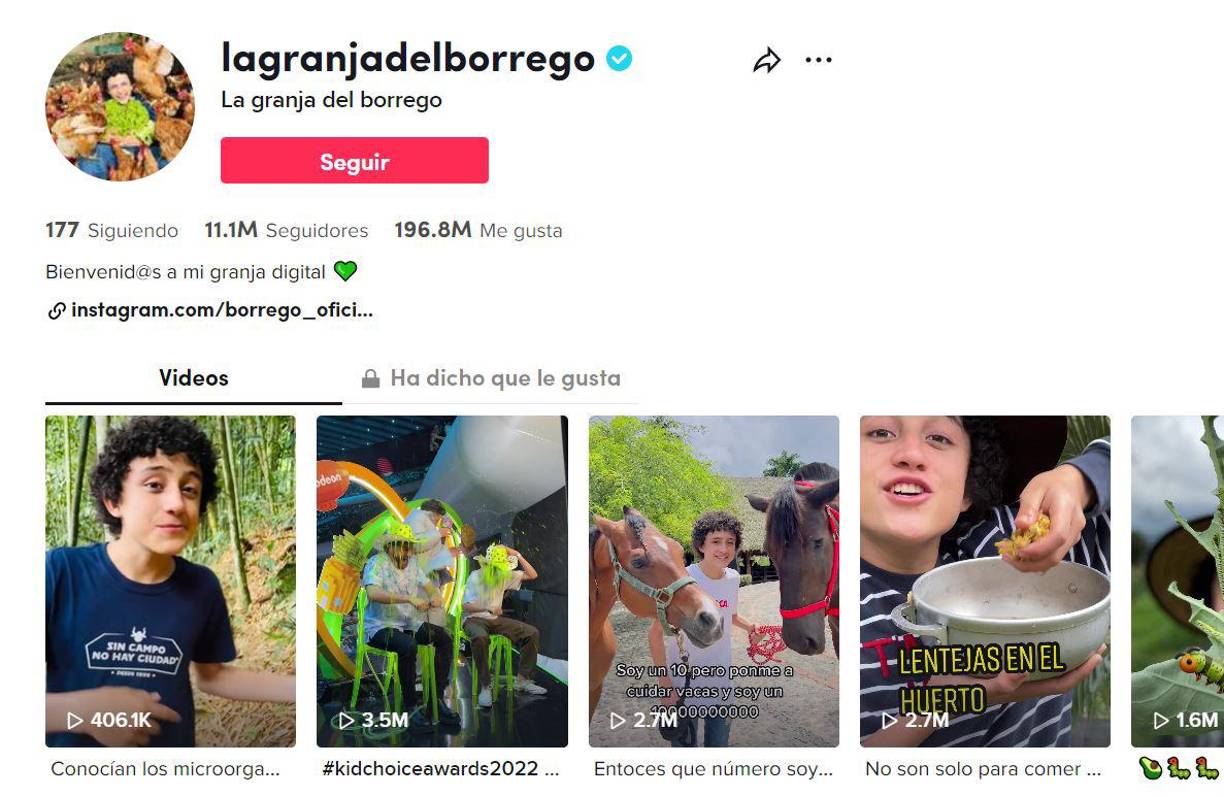 Y en TikTok supera los 11 millones de seguidores.