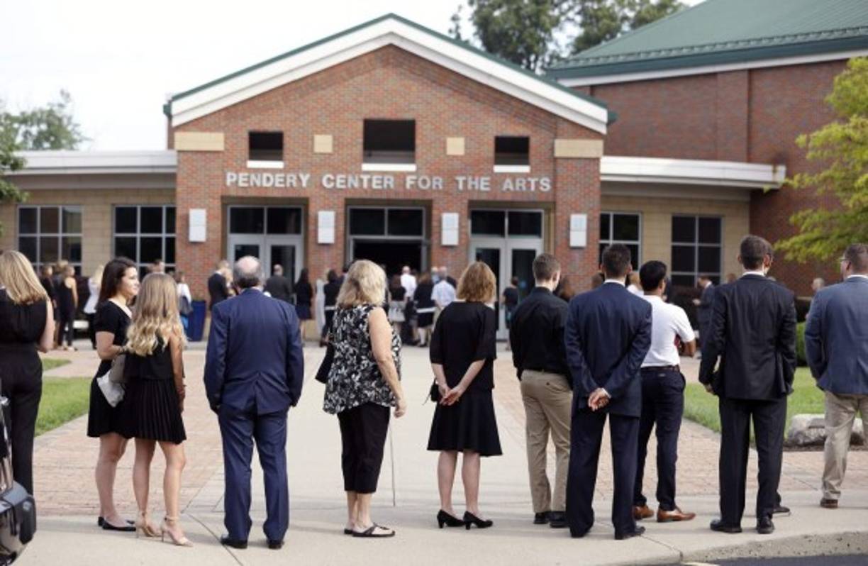 Se celebró en el antiguo colegio secundario del estudiante, fallecido el lunes a los 22 años.