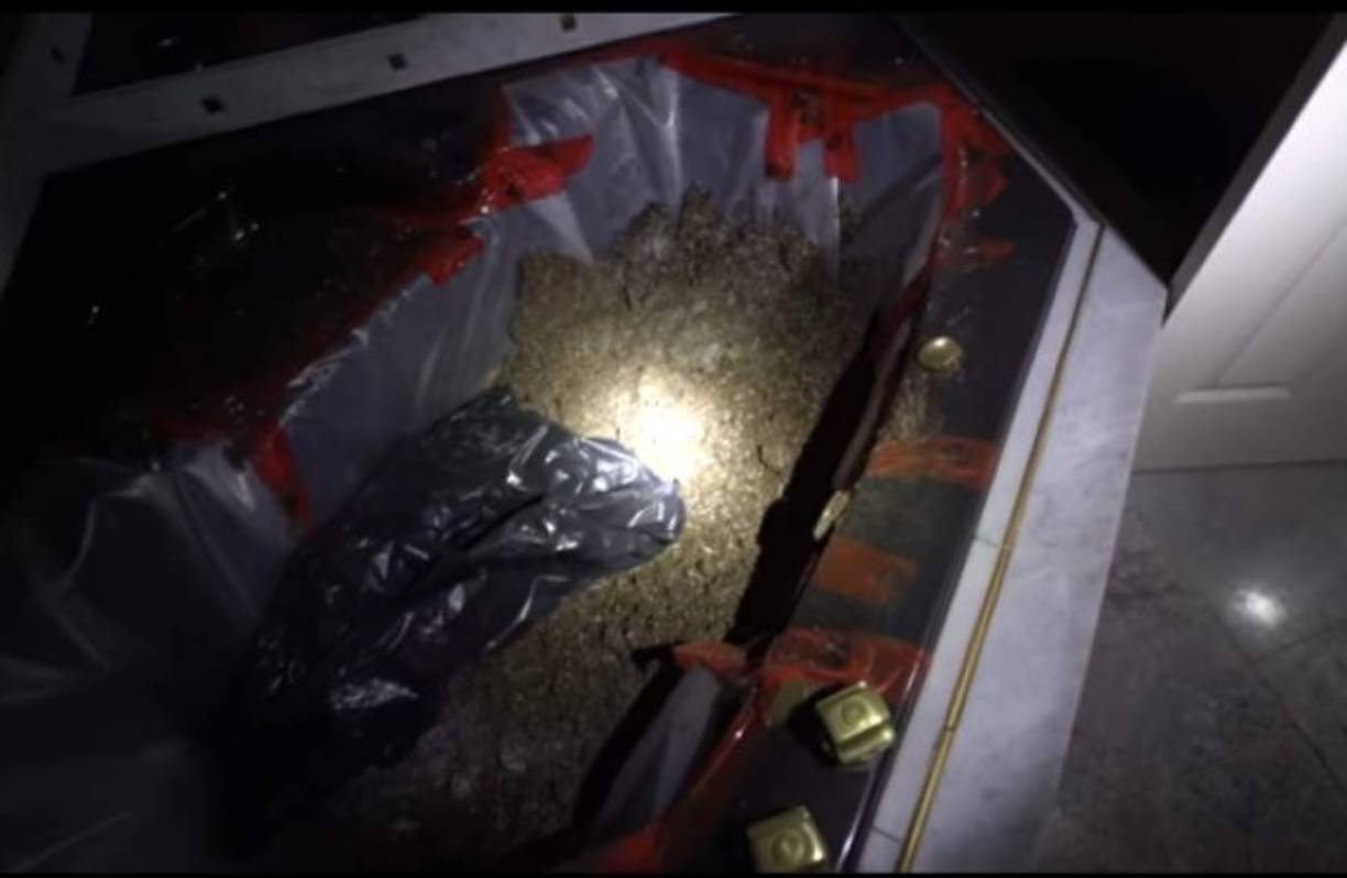 Este es el lugar donde supuestamente se cultivaba la marihuana.