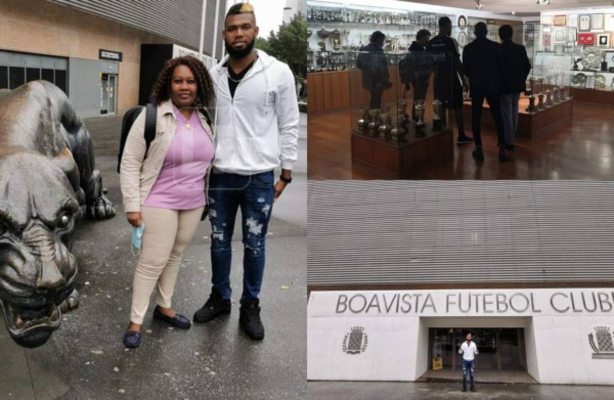 El delantero hondureño Jorge Benguché fue presentado este lunes como nuevo jugador del Boavista de la Primera División de Portugal. Mira las imágenes de lo que fue el primer día del atacante catracho como jugador del cuadro portugués.