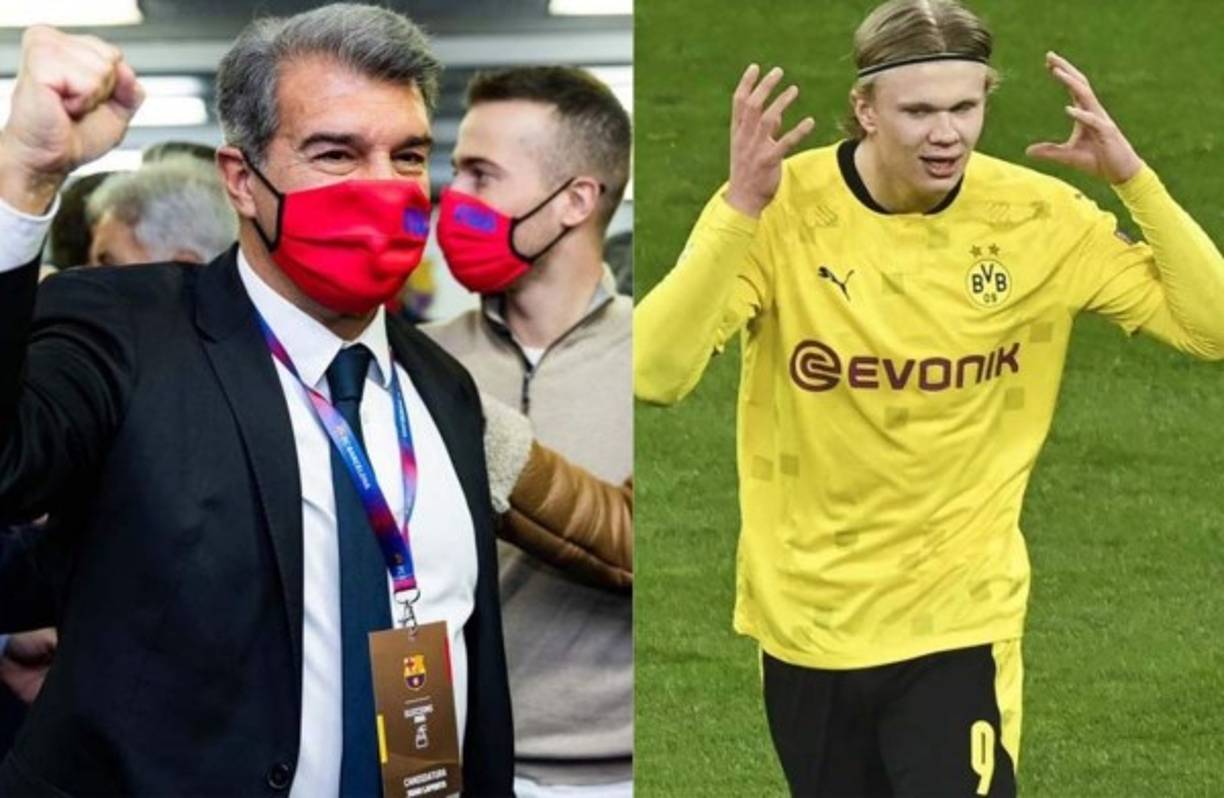 El noruego Erling Haaland es el delantero soñado por muchos clubes europeos y el FC Barcelona se une a la lista de los equipos que desea fichar al atacante. Medios españoles han revelado que el cuadro culé planea hasta vender a seis futbolistas a cambio del noruego. Fotos AFP y Efe.