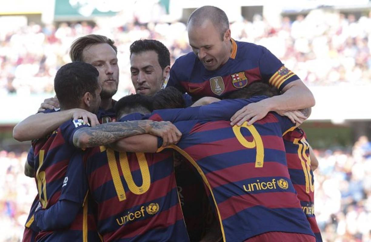 El Barcelona es bicampeón de España Foto AFP/ Jorge Guerrero.