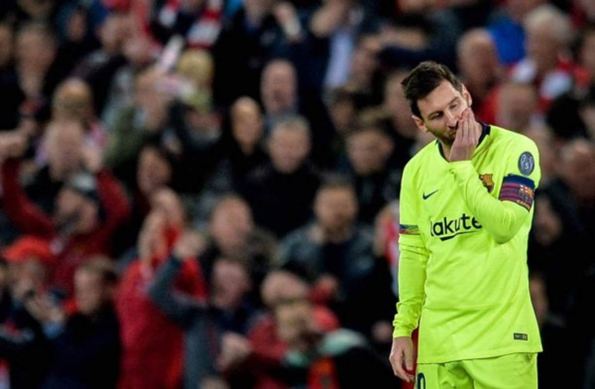 Lionel Messi sufrió la eliminación del Barcelona a manos del Liverpool en las semifinales de la Champions League.