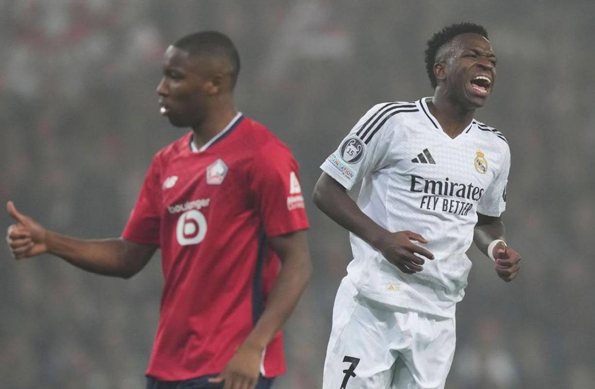 Vinicius tuvo un partido decepcionante contra el Lille. El brasileño no jugó bien para el beneficio del Real Madrid.