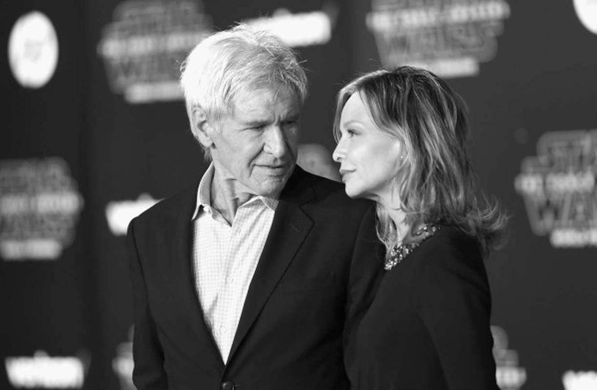 Calista Flockhart y Harrison Ford.