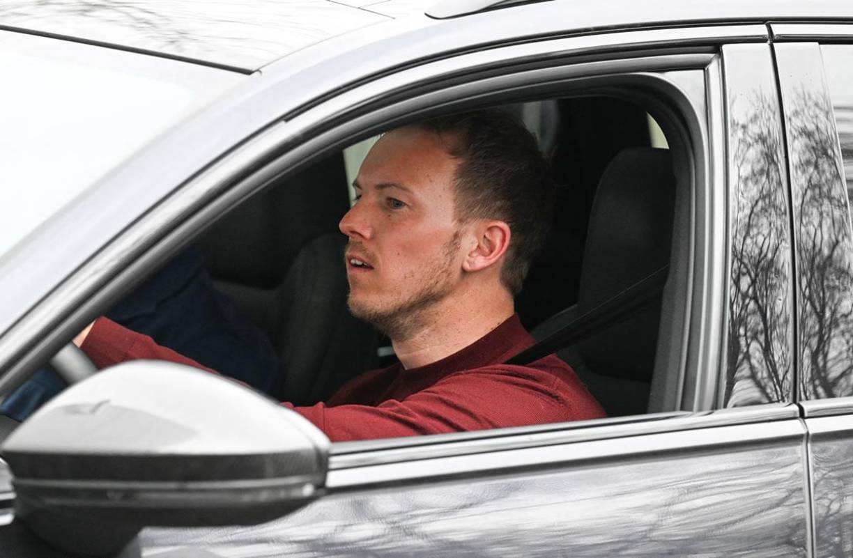 Julian Nagelsmann llegó a la sede del Bayern Múnich el viernes a despedirse del club y a recoger sus pertenencias.