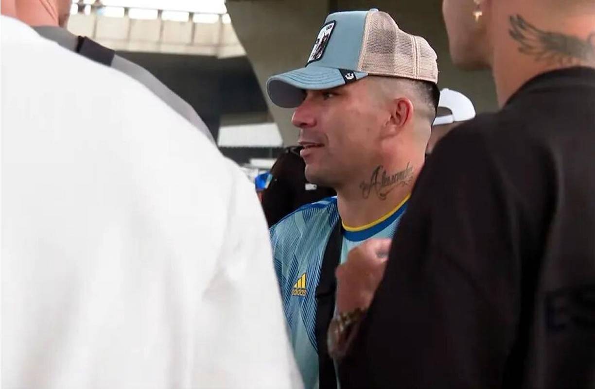 El futbolista chileno Gary Medel, con pasado en Boca Juniors y actual jugador del Vasco da Gama de Brasil, llegó a apoyar al Xeneize ante Fluminense.