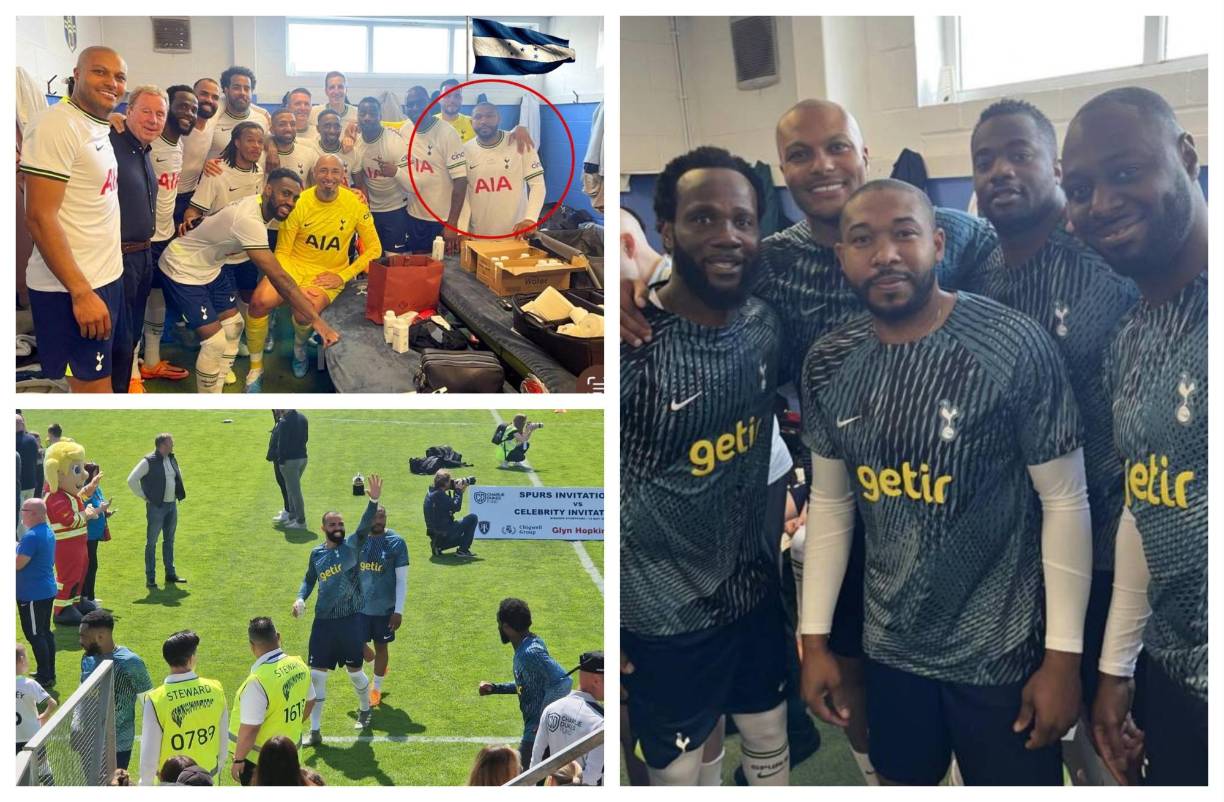 El exfutbolista catracho Wilson Palacios junto a otras estrellas del Tottenham Hotspur de la era de Harry Redknapp se reunieron y jugaron un partido de exhibición en beneficio de una buena causa.