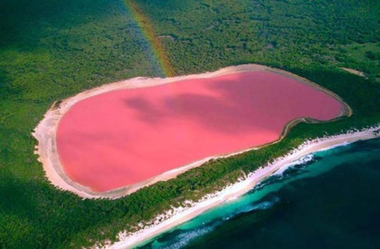 El Lago Rosa de Hillier se encuentra situado en Australia, es uno de los lagos rosas más increíbles del mundo, su color rosa chicle y su cercanía al mar hace que la vista aérea de este magnífico lago sea realmente espectacular. A diferencia del Lago Retba (Senegal), cuyo color rosa se debe a la presencia de una determinada bacteria en el agua, no se conoce aun cuál es el origen del rosa intenso del lago Hillier, una de las teorías más aceptables es que el tono rosado del agua sea producido por unas microalgas difícil de detectar, también podría ser consecuencia de la existencia de unos microorganismos, pero no existe nada comprobado.