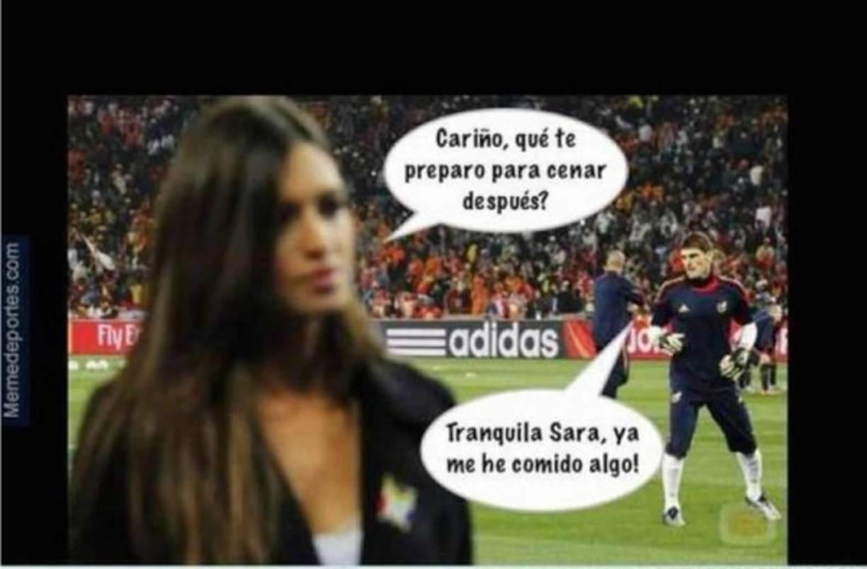 Su pareja Sara Carbonero no podía faltar .