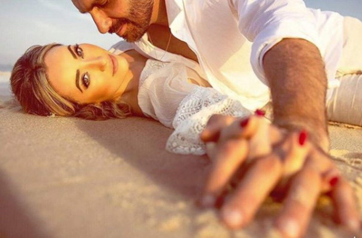 La pareja disfruta de su luna de miel en las paradisíacas islas Maldivas.