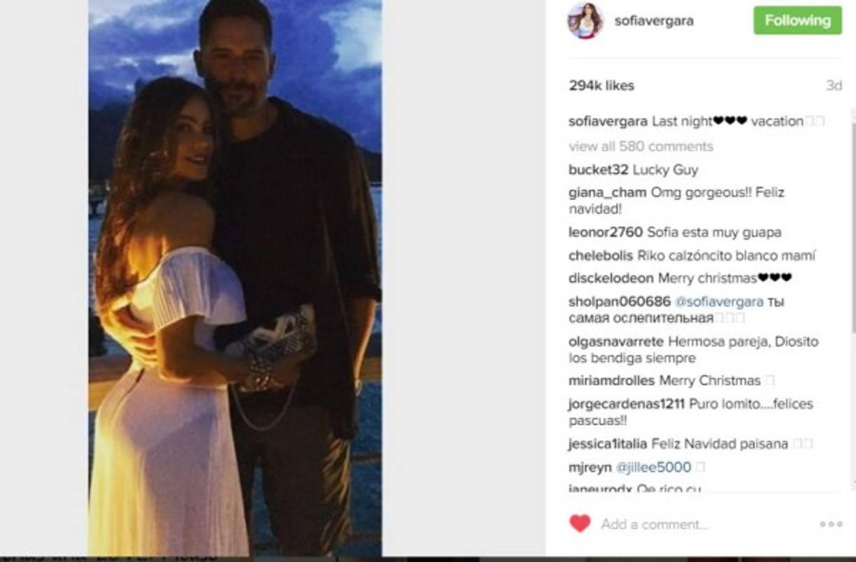 Sofía Vergara y Joe Manganiello celebraron su primer aniversario de bodas el pasado 22 de noviembre.