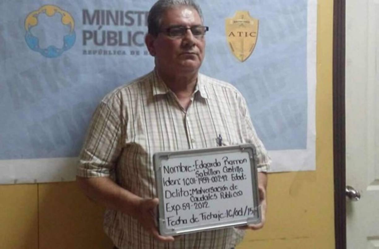 Edgardo Sabillón: El expresidente del club Real Patepluma de Santa Bárbara fue capturado en octubre por autoridades de la Agencia Técnica de Investigación Criminal (Atic). Tenía orden de arresto desde 2009.
