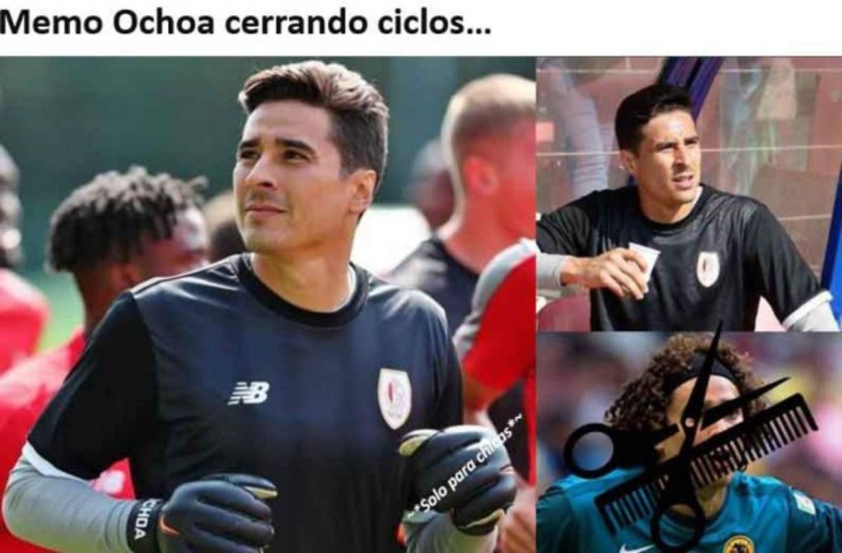 Memo Ochoa se presentó a los entrenamientos del Standard Leija de Bélgica con su nuevo corte de cabello e inmediatamente sorprendió a sus seguidores.