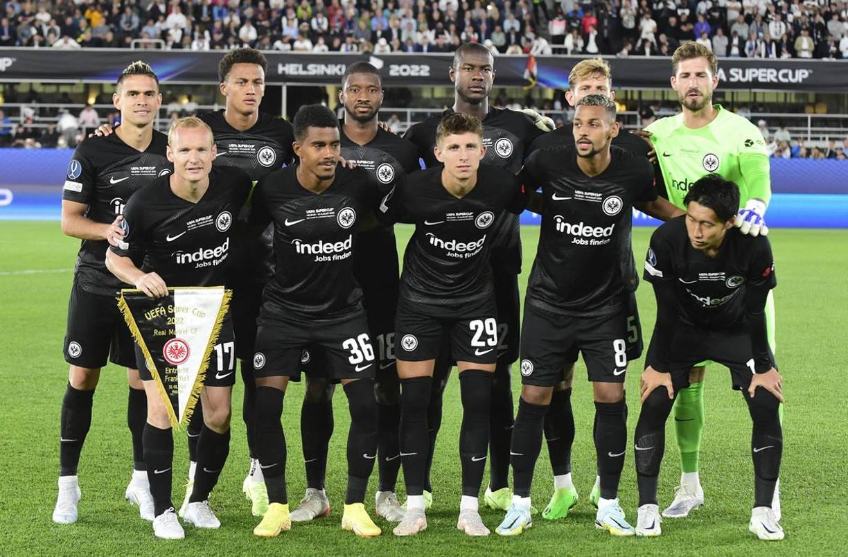El 11 titular que sacó el Eintracht Frankfurt para disputar la final de la Supercopa de Europa.