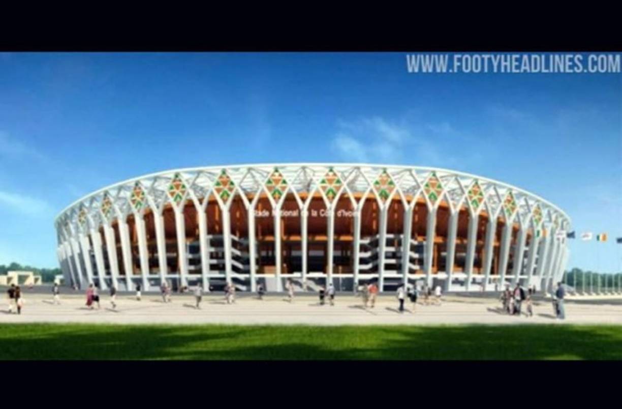 El Stade National de la Côte d'Ivoire contará con una capacidad para 60.000 espectadores.