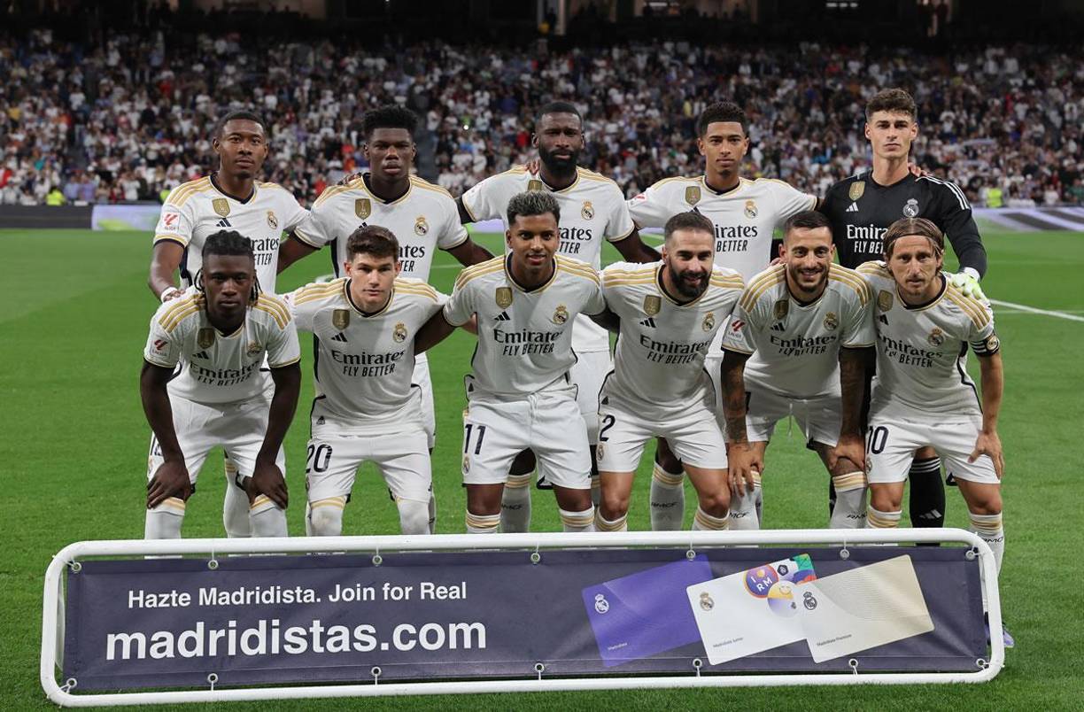 El 11 titular del Real Madrid posando antes del partido contra Getafe.