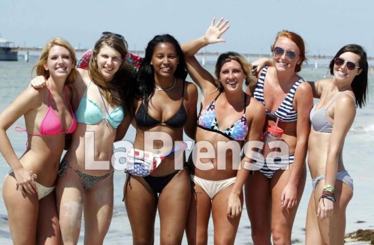Esa conmemoración coincide con el 'spring brake', una pausa en la agitada vida estudiantil norteamericana y las playas se inundan de bellas chicas.