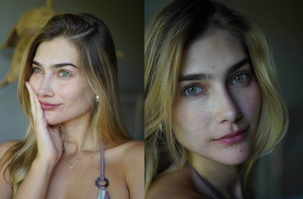 En algunas de las fotos, María Fernanda luce sin una gota de maquillaje, dejando ver sus pecas y marcas en el rostro. Estas imágenes han dejado impresionados a sus seguidores, pues la modelo colombiana se ve muy hermosa incluso sin maquillaje o filtros. 