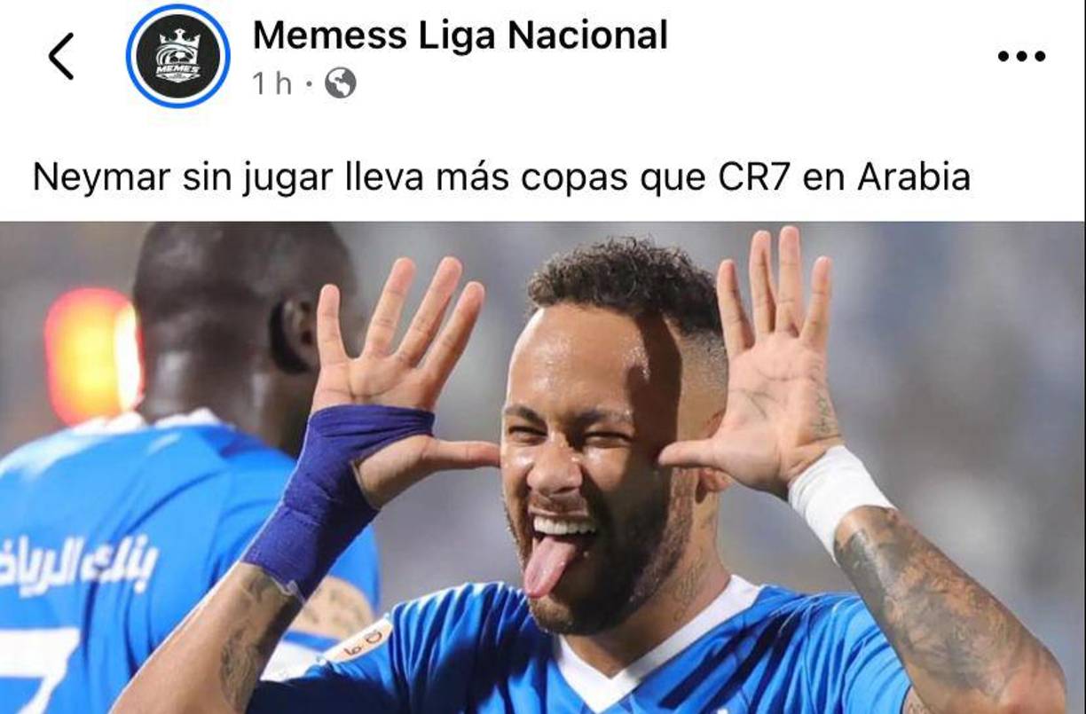 Estos fueron algunos de los mejores memes que dejó la derrota del Al Nassr en la final de la Supercopa ante el Al Hilal.