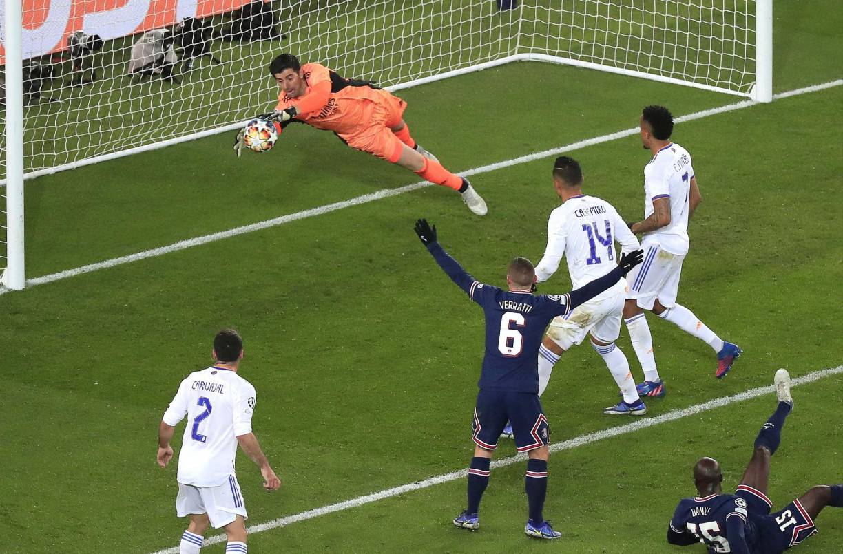 Thibaut Courtois fue la figura del Real Madrid ya que evitó que perdieran por más de un gol.