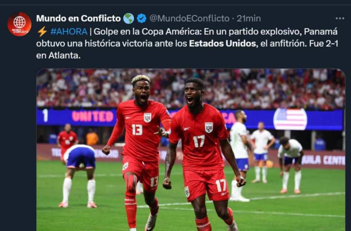 En Invictos destacaron el gran papel que está teniendo Panamá en el torneo tras el triunfo sobre Estados Unidos: “Esta selección quiere hacer historia en la Copa América”.