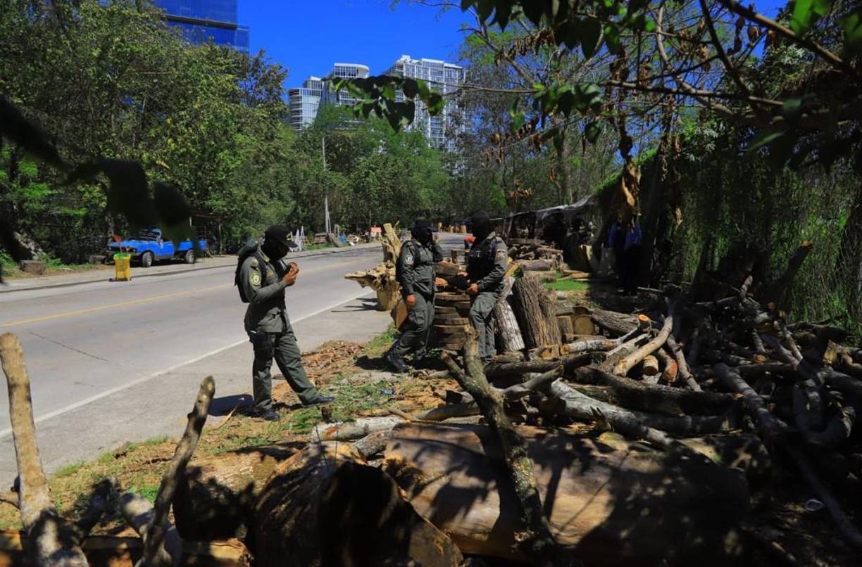 El operativo se realizó a eso de las 9:30 de la mañana y las personas del lugar no se opusieron al decomiso de la madera. Los productos los dejaron en el lugar.