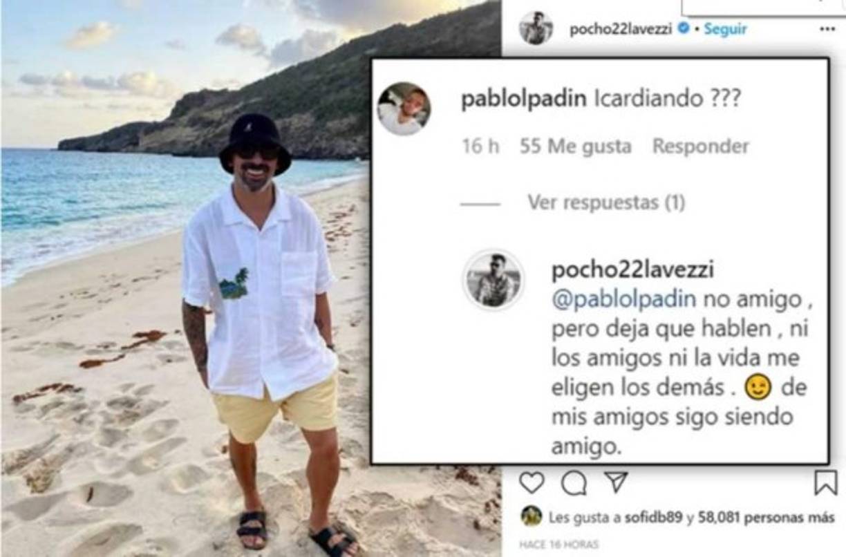 “No amigo, pero dejá que hablen, ni los amigos ni la vida me eligen los demás. De mis amigos sigo siendo amigo”, fue la respuesta del exjugador rosarino de 34 años.