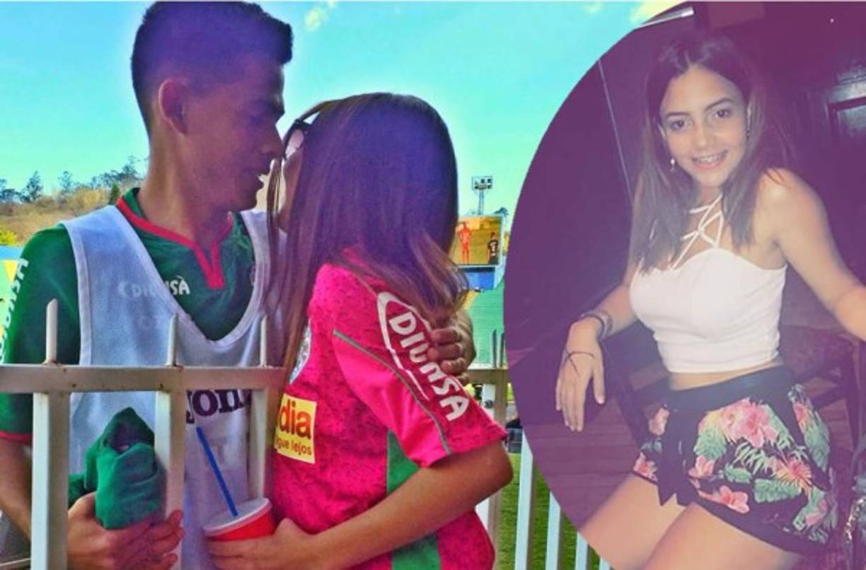 Ella es Stephanie Lobo, la bonita novia del joven futbolista del Marathón, Cristian Cálix, considerado una joya del fútbol hondureño.
