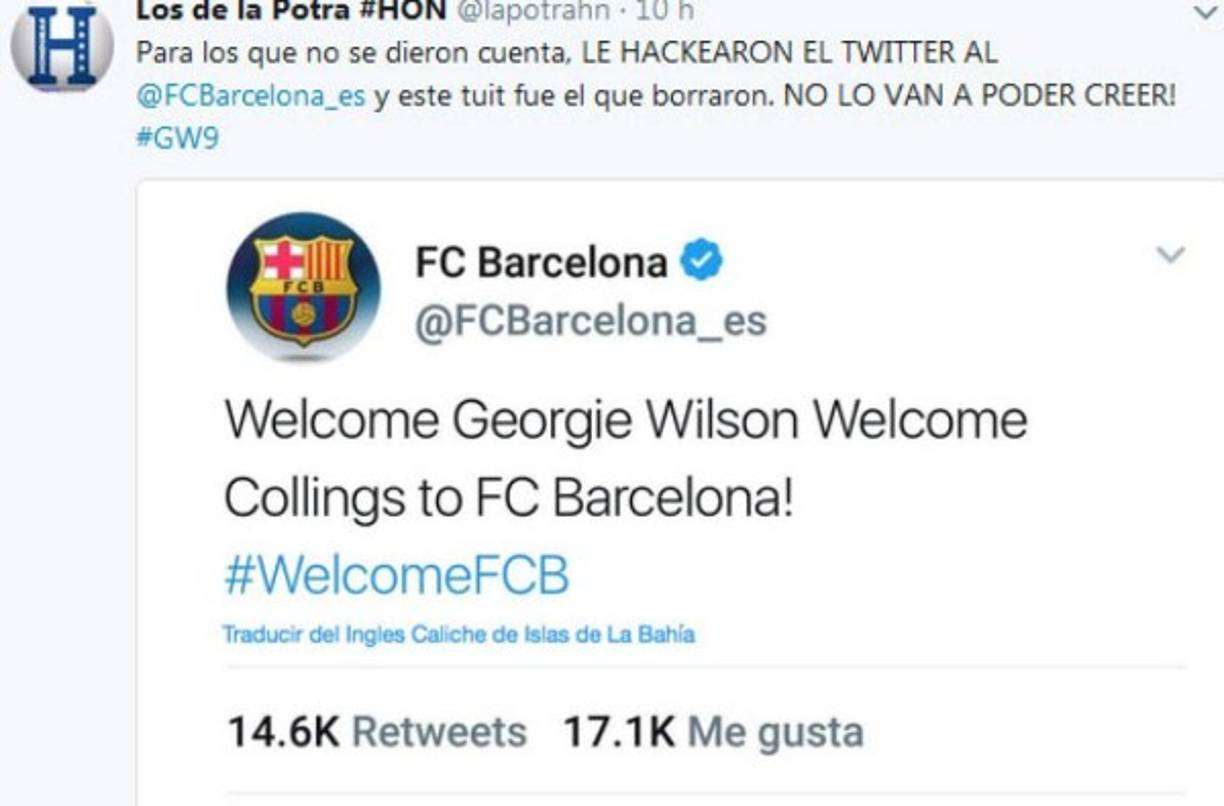 En Honduras no ha pasado por alto, recuerdan hasta Georgie Welcome.