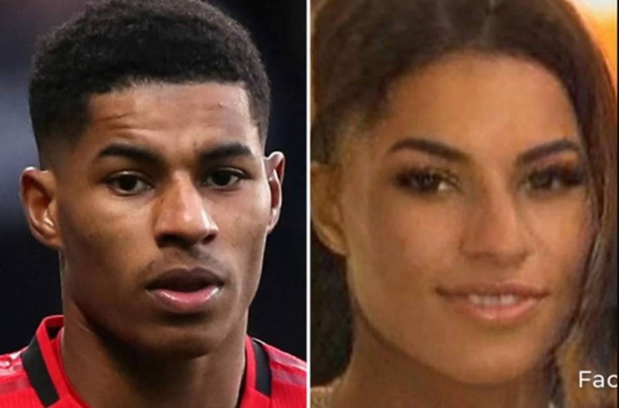 Así se mira Marcus Rashford, delantero inglés del Manchester United, convertido en mujer con la aplicación 'FaceApp'.