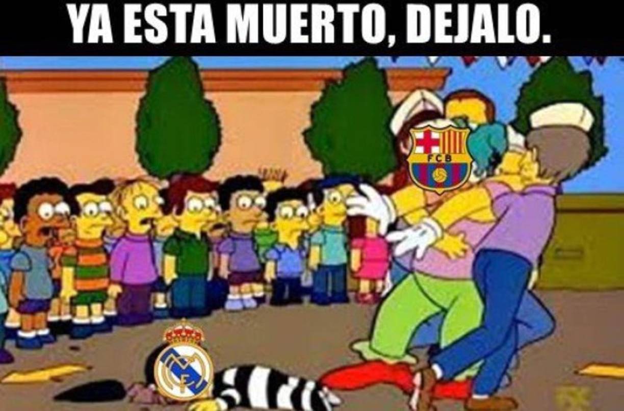 El FC Barcelona venció 5-1 al Real Madrid, en un partido de local, con Lionel Messi ausente del campo, por lesión, y en el que el primer gol llegó apenas en el minuto 11